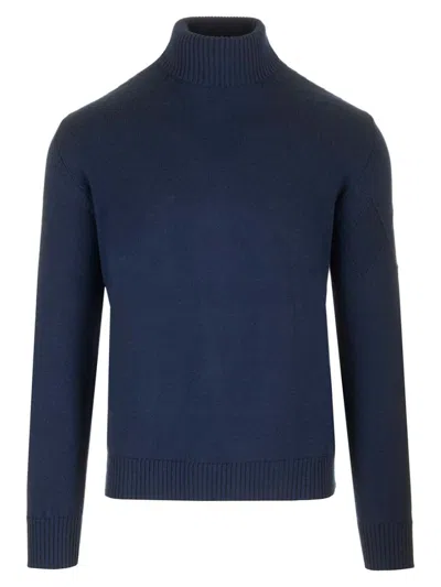 Ballantyne Turtleneck Sweater Knitwear Blue In Blue