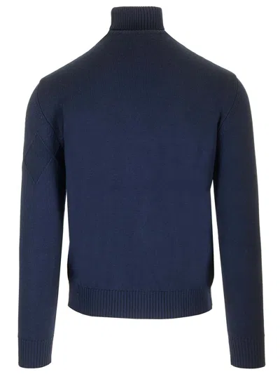 Ballantyne Turtleneck Sweater Knitwear Blue In Blue