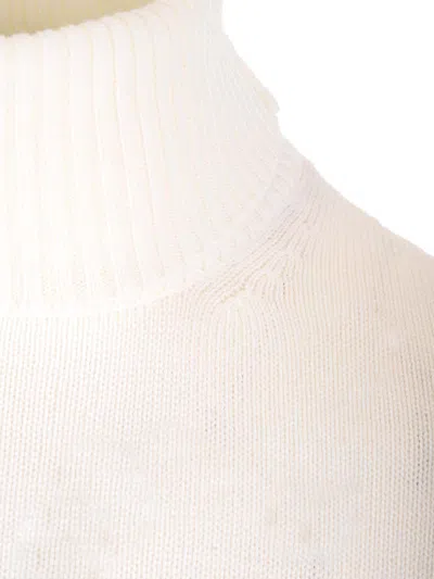 Ballantyne Turtleneck Sweater Knitwear White