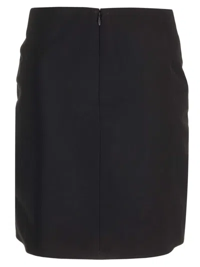 Off-white Twist Skirts Black In Black