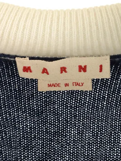 Marni V Neck Sweater Polo Shirt Grey In Neutral