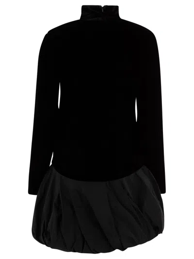 Max Mara Velvet Osso In Black