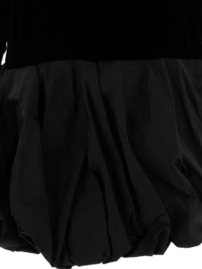 Max Mara Velvet Osso In Black
