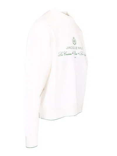Jacquemus Venice Embroidered Sweatshirt In White