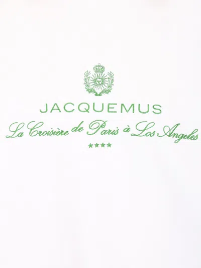 Jacquemus Venice Embroidered Sweatshirt In White