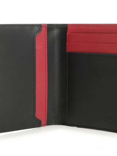 Fendi Vertical Ff All Over Card Holder Wallets Black