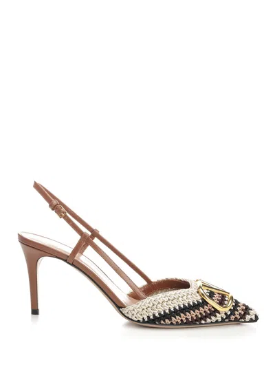 Valentino Vlogo Signature Slingback Pumps