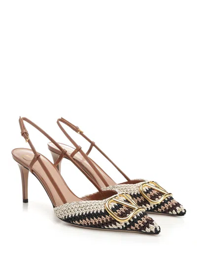 Valentino Vlogo Signature Slingback Pumps