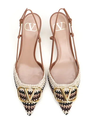 Valentino Vlogo Signature Slingback Pumps