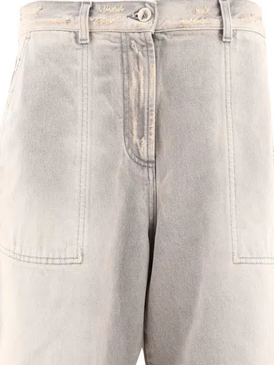 Attico Washed Wide-leg Jeans