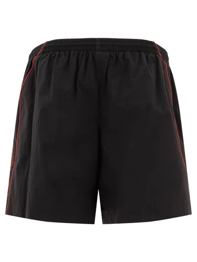 Balenciaga Rainbow Logo Elastic Waist Mesh Swim Shorts