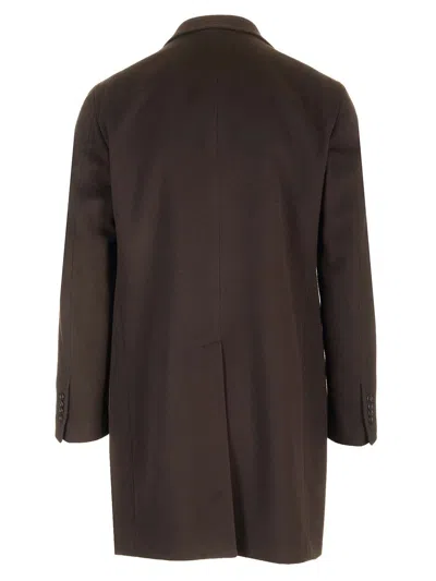 Tagliatore Wool And Cashmere Coat Coats Brown