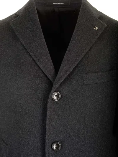 Tagliatore Tailored Coat With Notch Lapel And Pockets