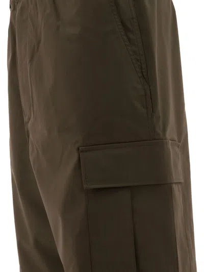 Goldwin Wool Blend Twill Trousers Green
