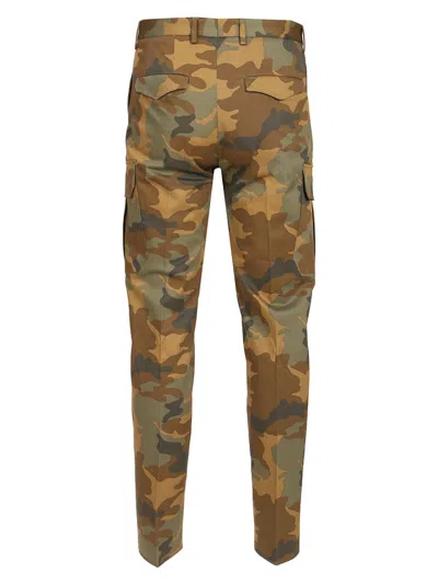 Tagliatore Wool Cargo Pants Trousers Camouflage In Multi