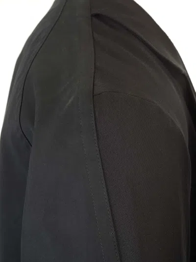 Mm6 Maison Margiela Wool Coat With Belt Coats Black In Black