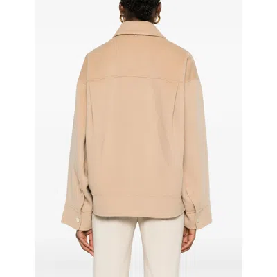 Sportmax Lapel Long-sleeved Suit Jacket In Brown