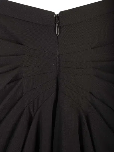 Dries Van Noten Wool Jersey Midi Skirt Skirts Black