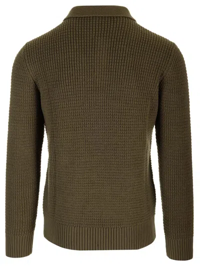 Tagliatore Long-sleeved Sweater In Green