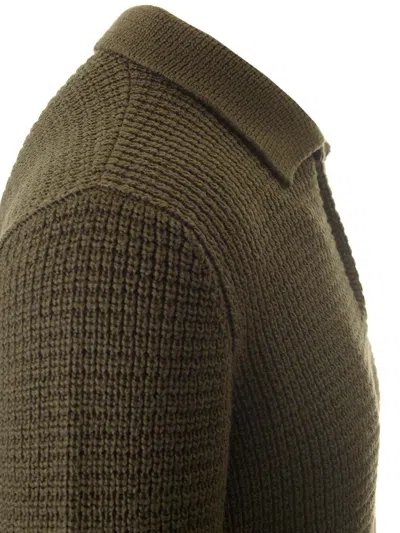 Tagliatore Long-sleeved Sweater In Green