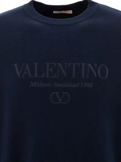 Valentino Wool Jersey. In Blue