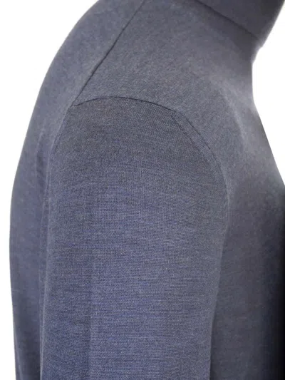 Mauro Ottaviani Wool Turtleneck Wish Knitwear Blue In Blue