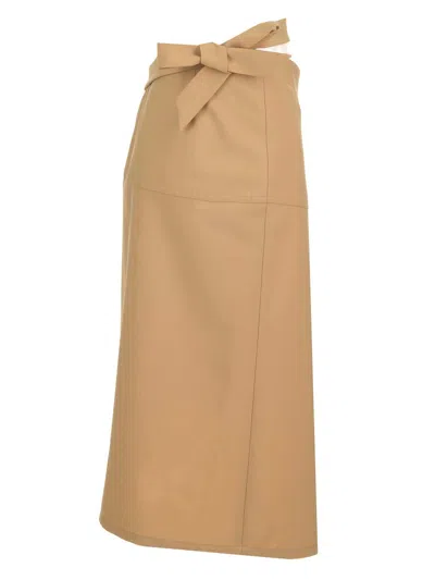 Marni Wrap Skirt Skirts Beige