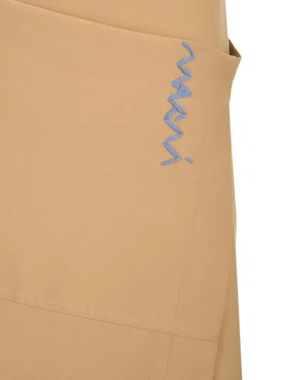 Marni Wrap Skirt Skirts Beige