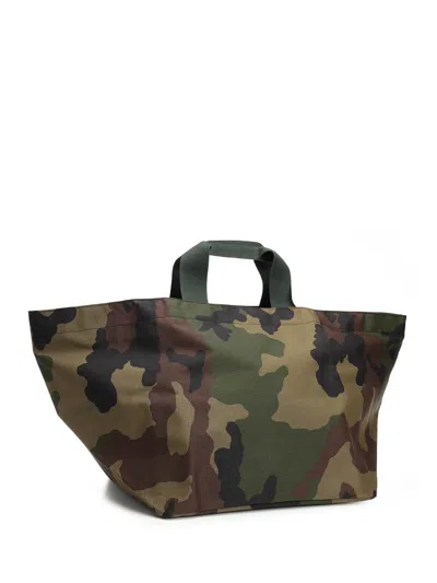 Herve Chapelier Xl Square Bottom Travel Bag Handbags Camouflage