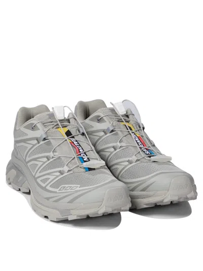 Salomon Mesh Sneakers Breathable Padded Collar In Gray