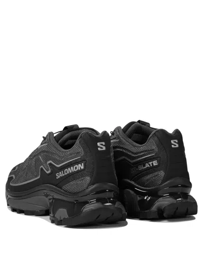Salomon Xt-slate Rubber-trimmed Mesh Sneakers In Black