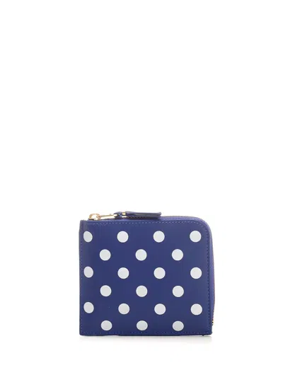 Comme Des Garçons Zipped Wallet Wallets Blue
