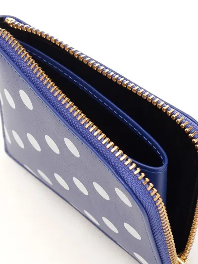 Comme Des Garçons Zipped Wallet Wallets Blue