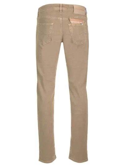 Jacob Cohen Slim Fit Bard Jeans In Brown