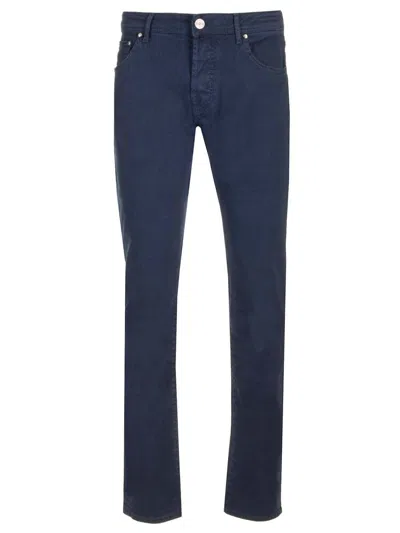 Jacob Cohen Nick Slim Trousers In Blue
