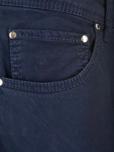 Jacob Cohen Nick Slim Trousers In Blue