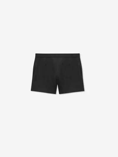 Saint Laurent Waist Drawstring Swim Shorts In Black