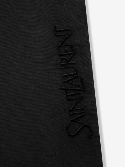 Saint Laurent Waist Drawstring Swim Shorts In Black