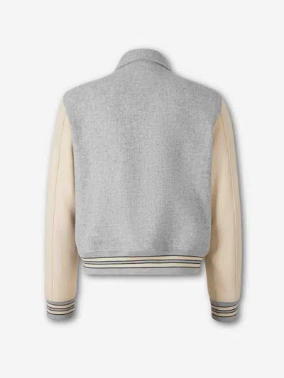 Amiri Contrasting-sleeve Bomber Jacket