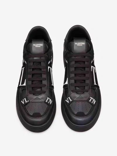Valentino Garavani Vltn Ribbon Sneakers In Black