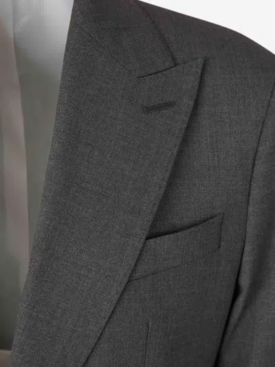 Dsquared2 Straight Wool Suit In Gray
