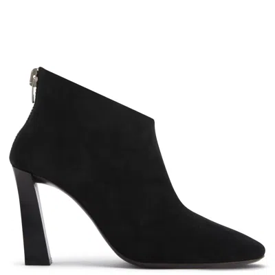 Giuseppe Zanotti Sensorial Suede Leather Ankle Booties In Black