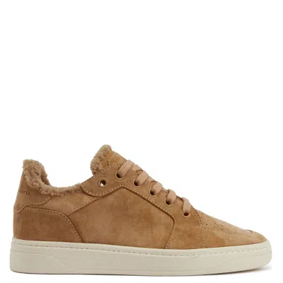 Giuseppe Zanotti Gz94 Lined Suede Low-top Sneakers In Brown