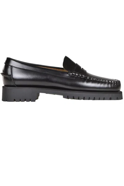 Sebago Black Leather Moccasin