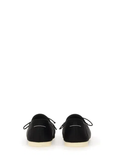 Mm6 Maison Margiela Mm6 By Maison Margiela Ballet Flats With Signature Bow Detail In Black