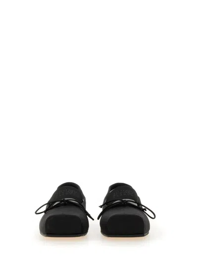 Mm6 Maison Margiela Mm6 By Maison Margiela Ballet Flats With Signature Bow Detail In Black