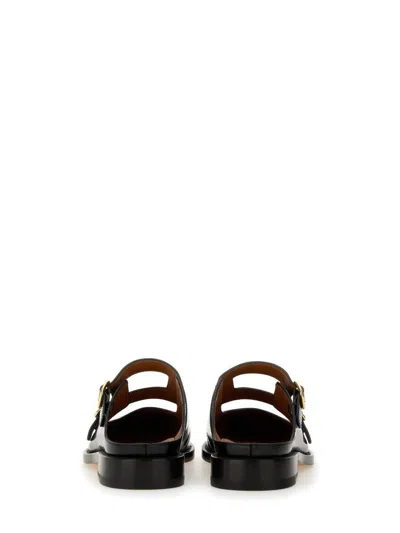 Marni Bambi 3.0 Moccasin Sabot Made Of Brushed Calfskin In Black
