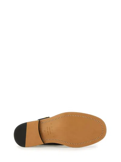 Marni Bambi 3.0 Moccasin Sabot Made Of Brushed Calfskin In Black
