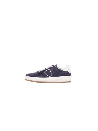 Philippe Model Nice Low Blue Sneaker In Blue