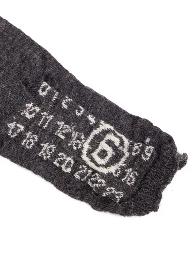 Mm6 Maison Margiela Numbers-motif Gloves